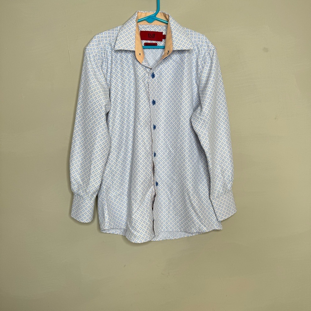 Elie Balleh Boy’s modern Fit printed Button-Down Shirt